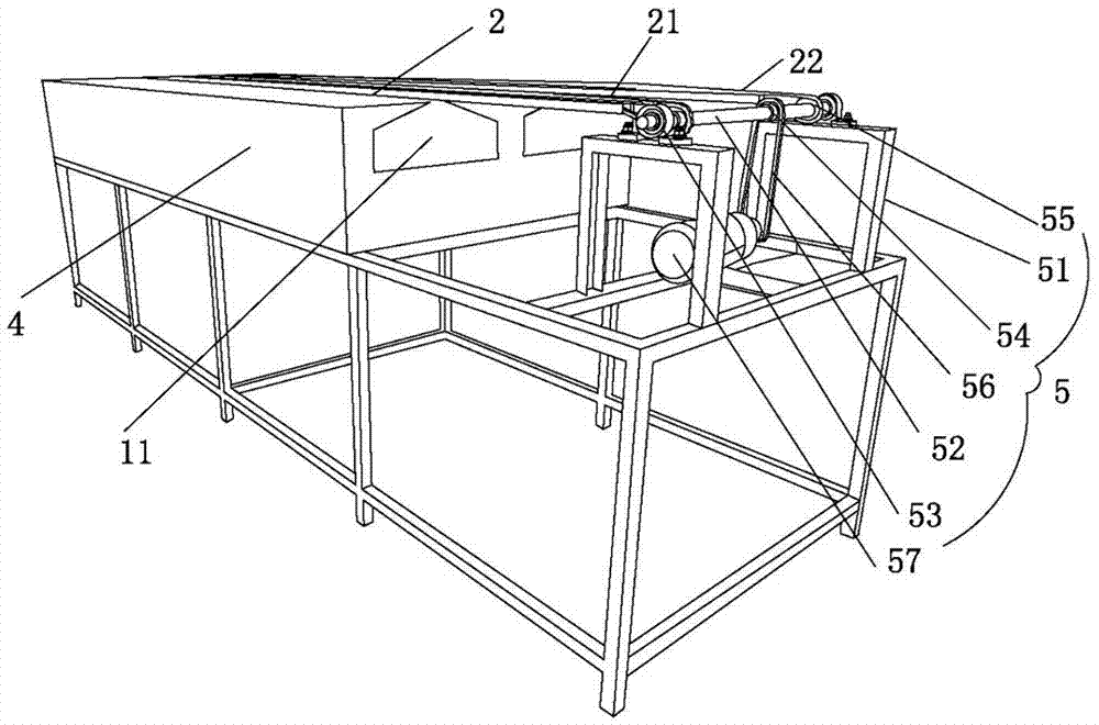 A non-trace baking line for clothes hangers