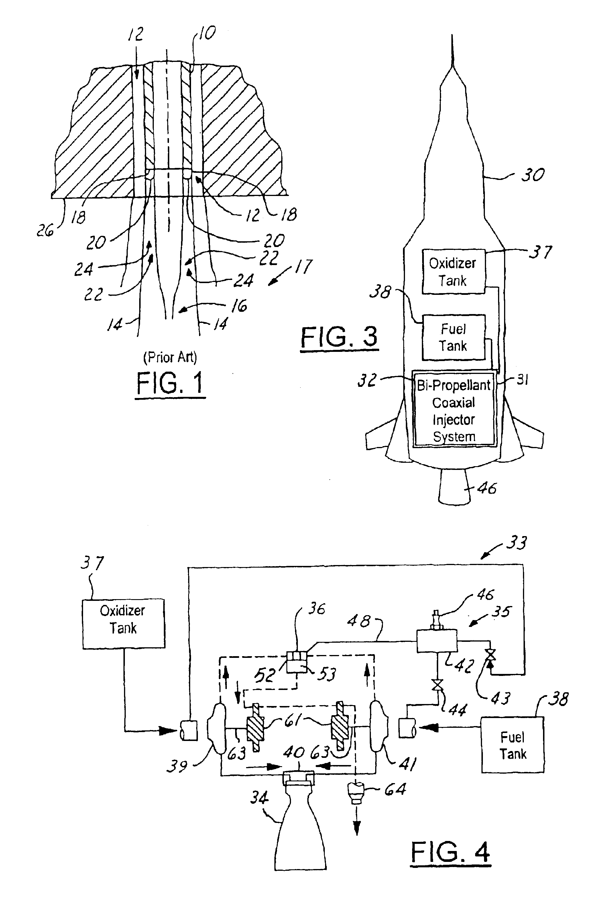 Bi-propellant injector with flame-holding zone igniter