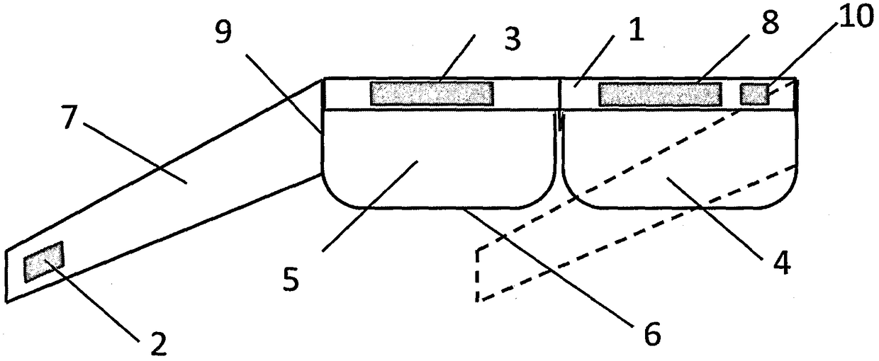 Intra-operative intelligent navigation glasses for precisely cutting away intracranial space-occupying lesions