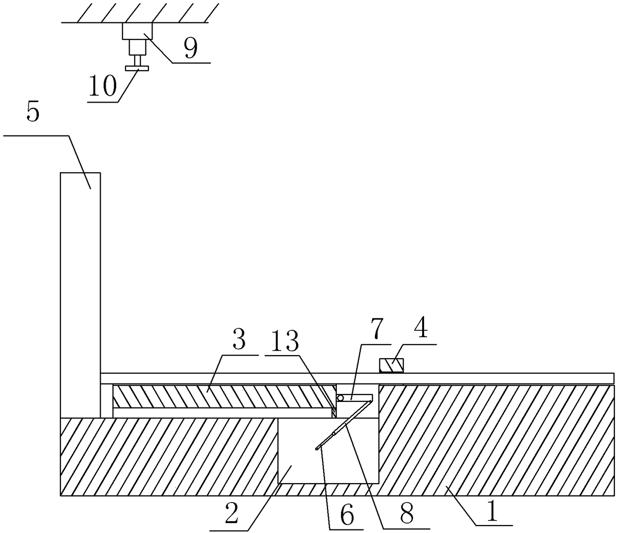 Hardware piece vertical bending process