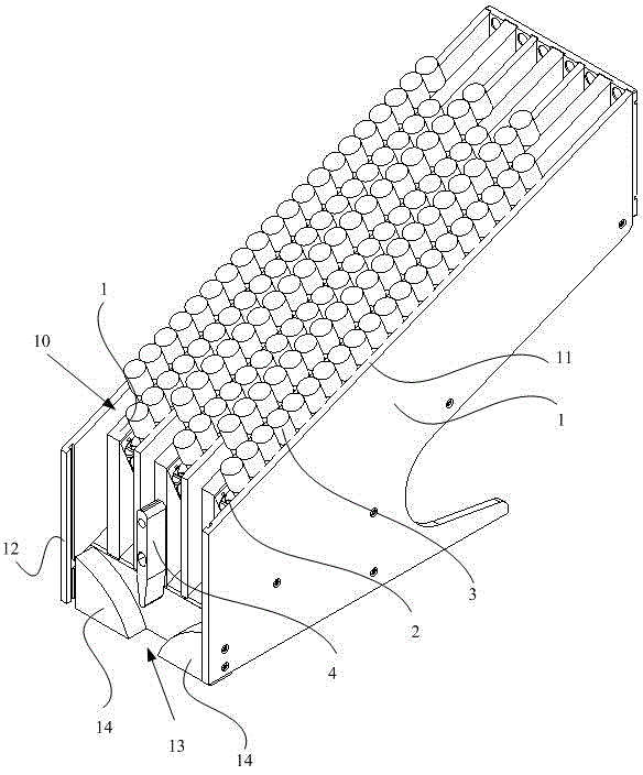 Test tube conveying mechanism and test tube label sticking equipment