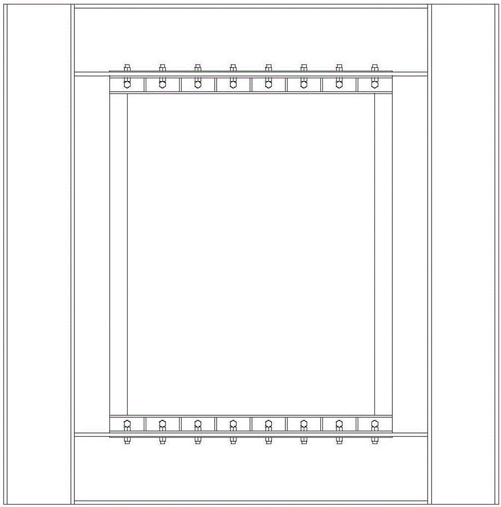 Buckling-restrained steel plate shear wall structure easy to assemble