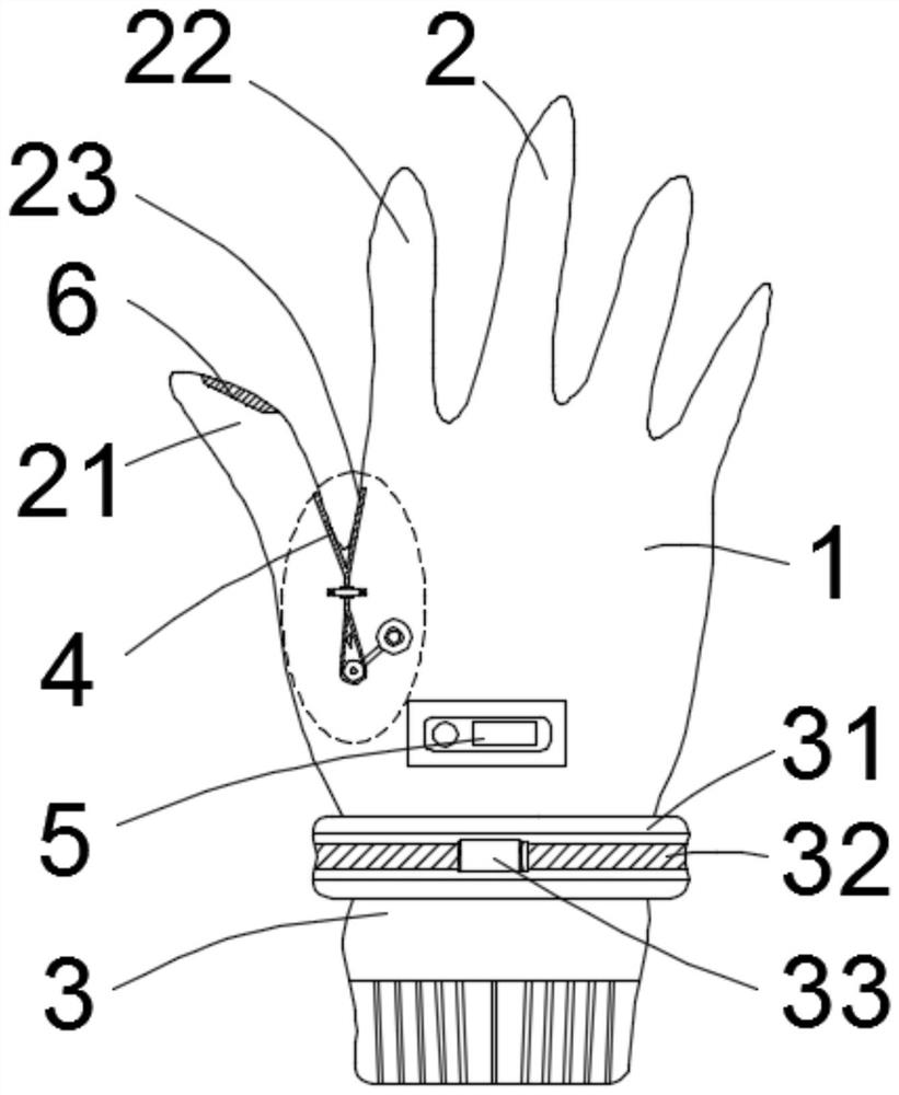 Glove for quitting mobile phone addiction