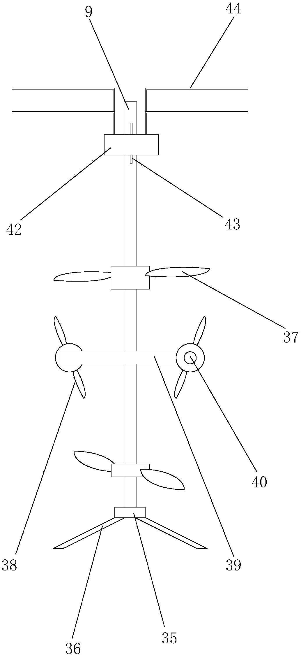 Biological fermentation tank with function of rapidly cleaning tank bottom