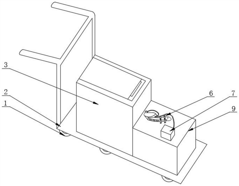 Laminating equipment for exterior wall tiles for civil engineering construction