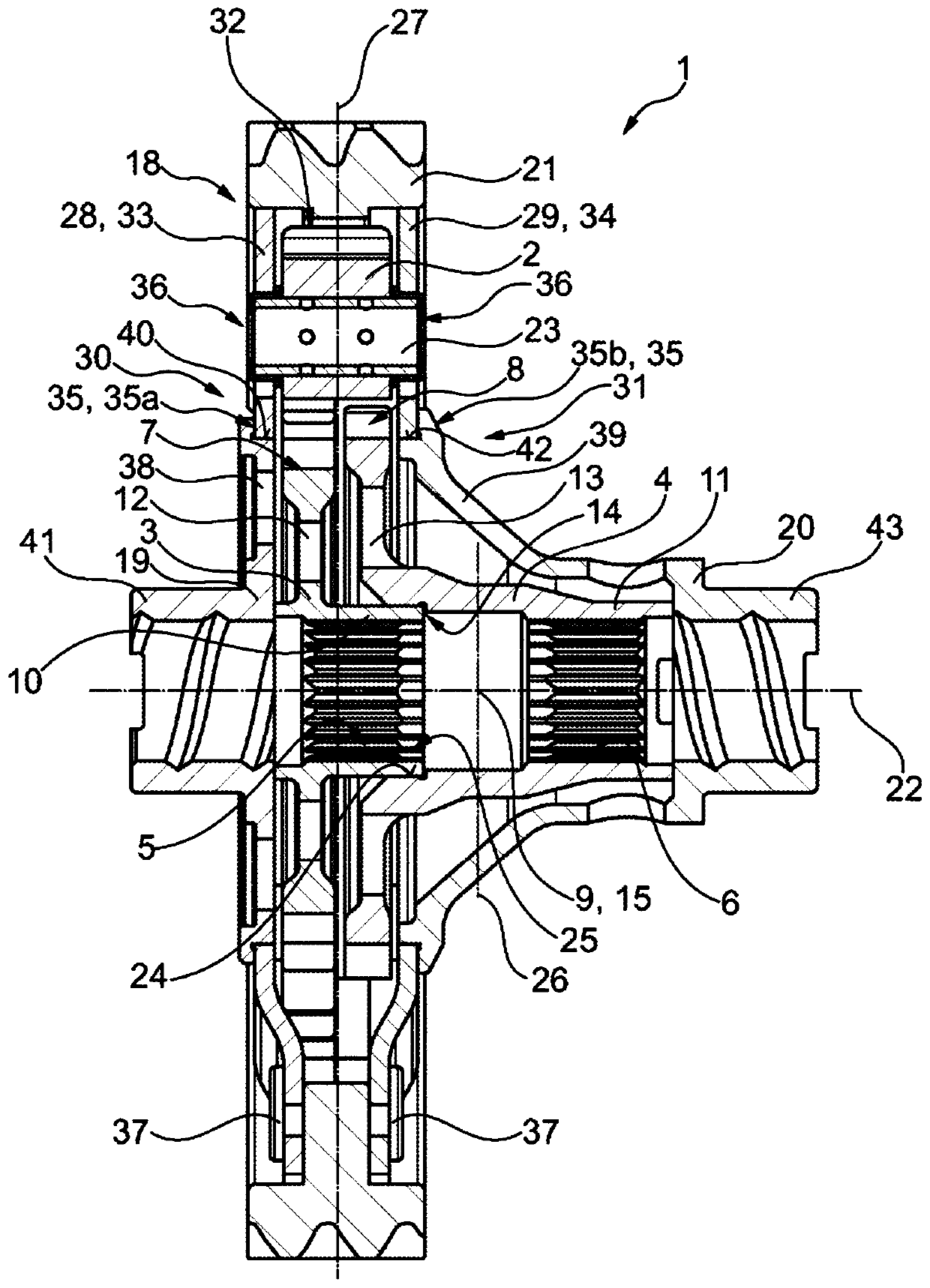 Multi-piece differential housings for spur gear differentials consisting of forged and sheet metal components