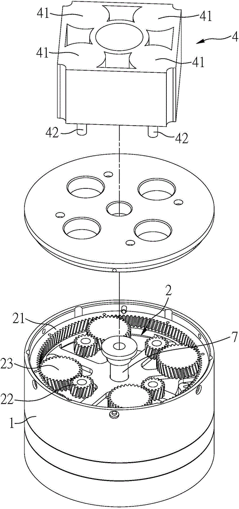 Hollow planetary reducer