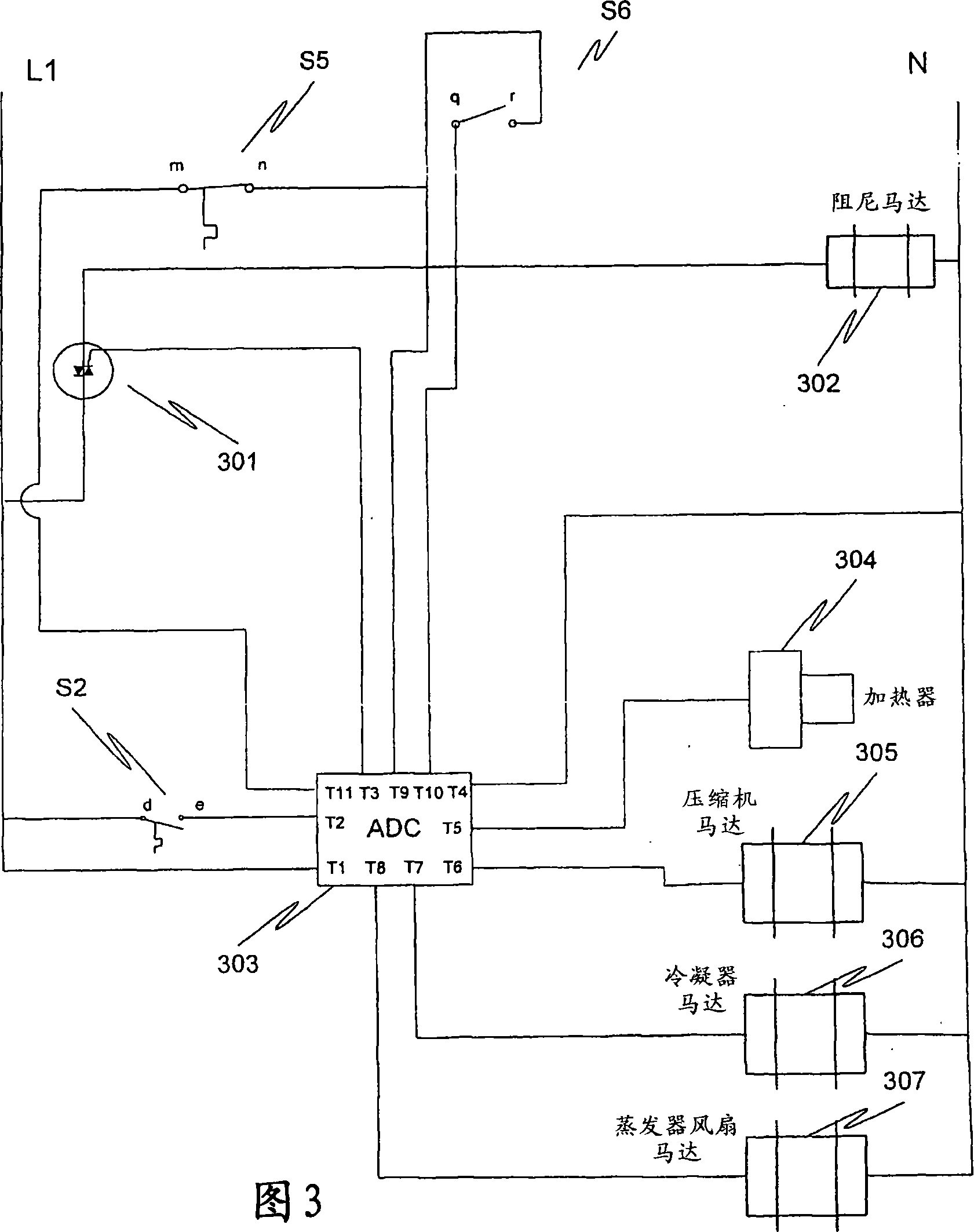 Damper door control from adaptive defrost control