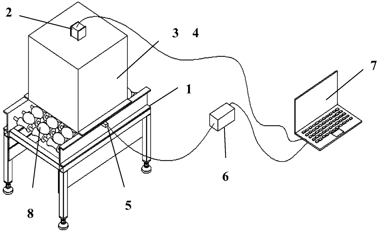 An online visual inspection device and method for the internal quality of salted eggs