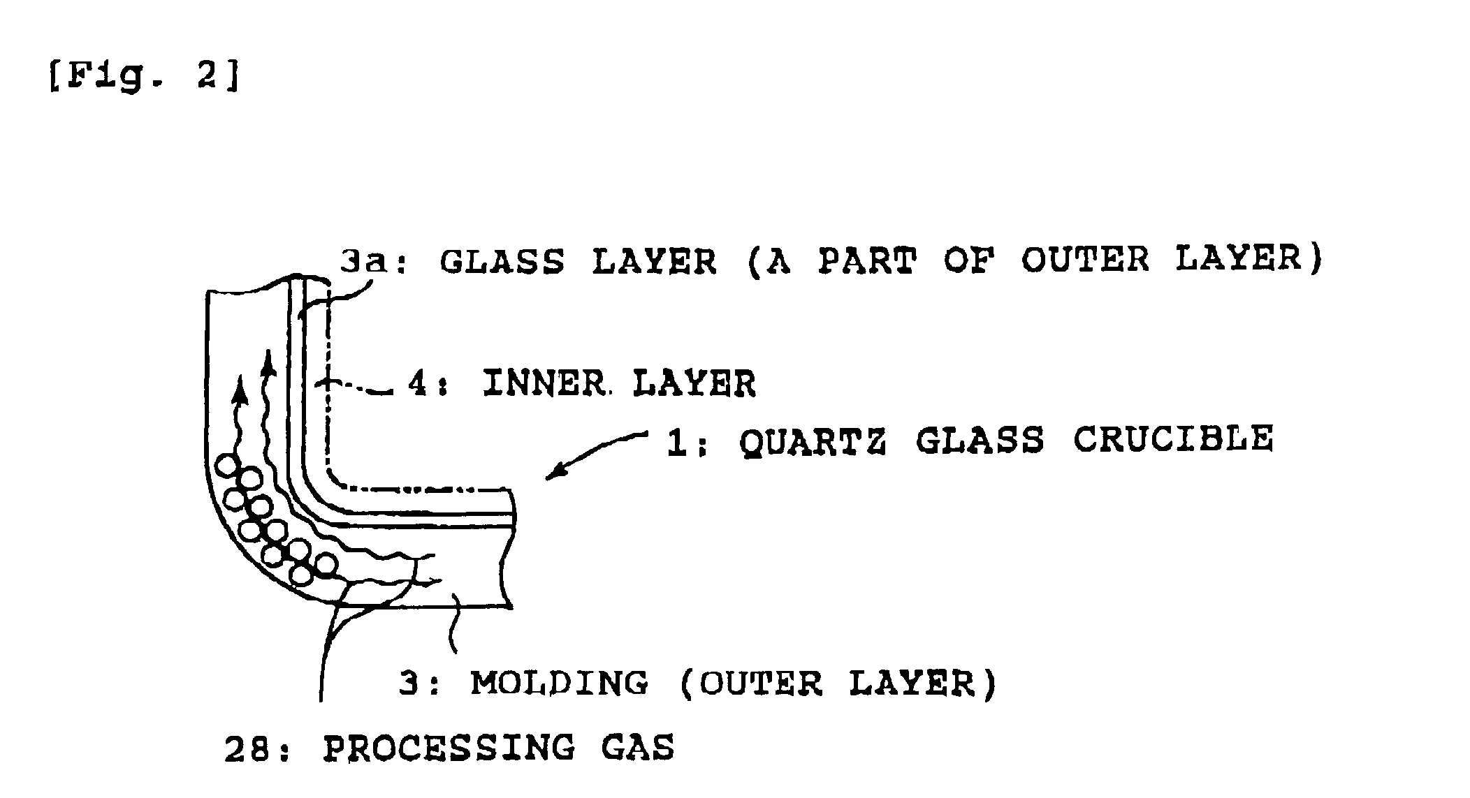 Method for producing a quartz glass crucible for pulling up silicon single crystal and apparatus