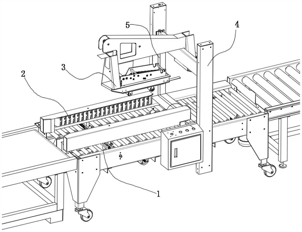 Automatic packaging mechanism for English teaching material preparation