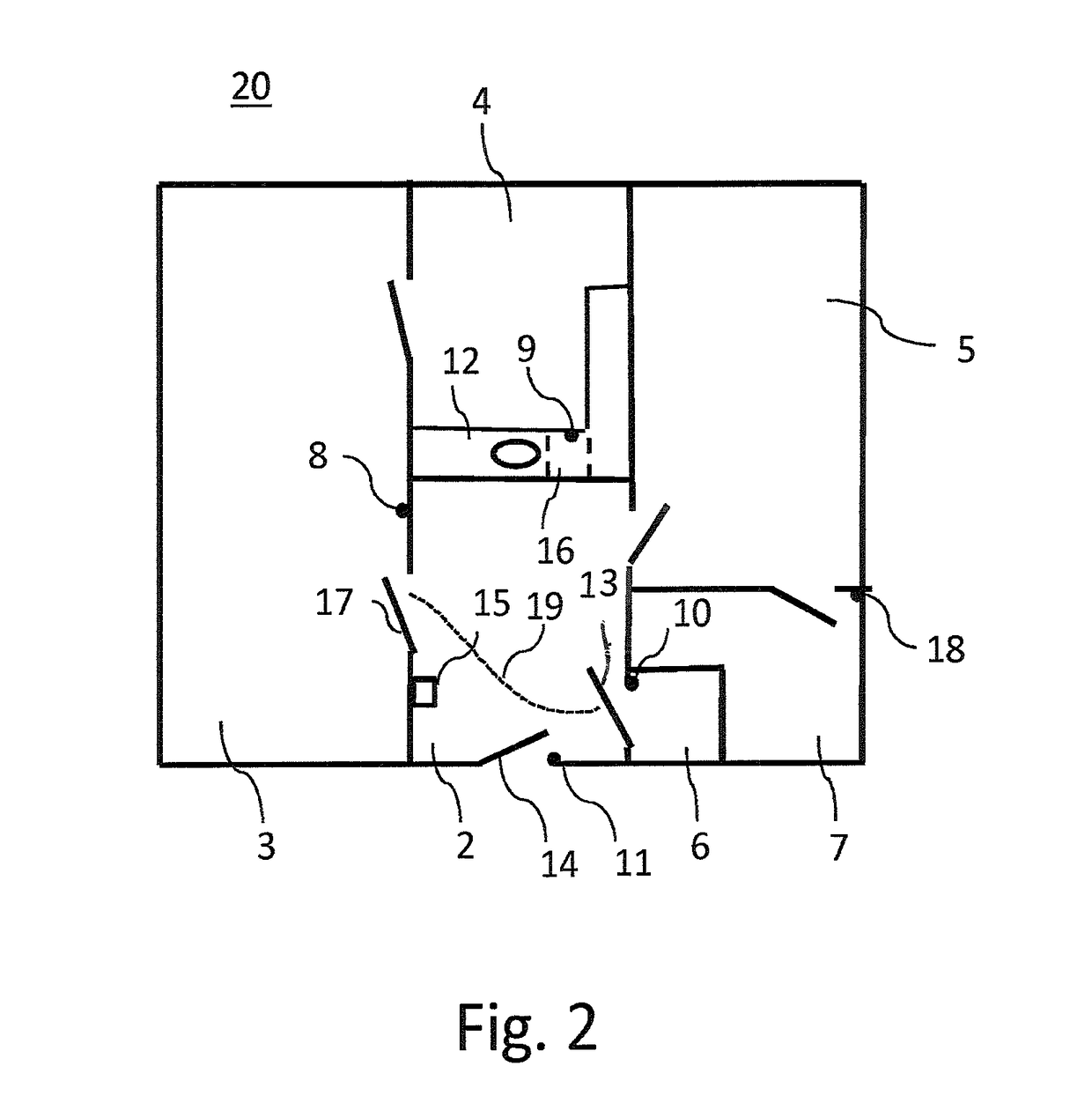 System for identifying a change in walking speed of a person