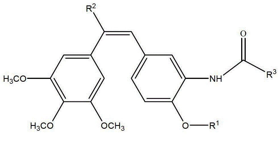 Synthesis of amino combretastatin derivative and application of amino combretastatin derivative as oral antitumour drug