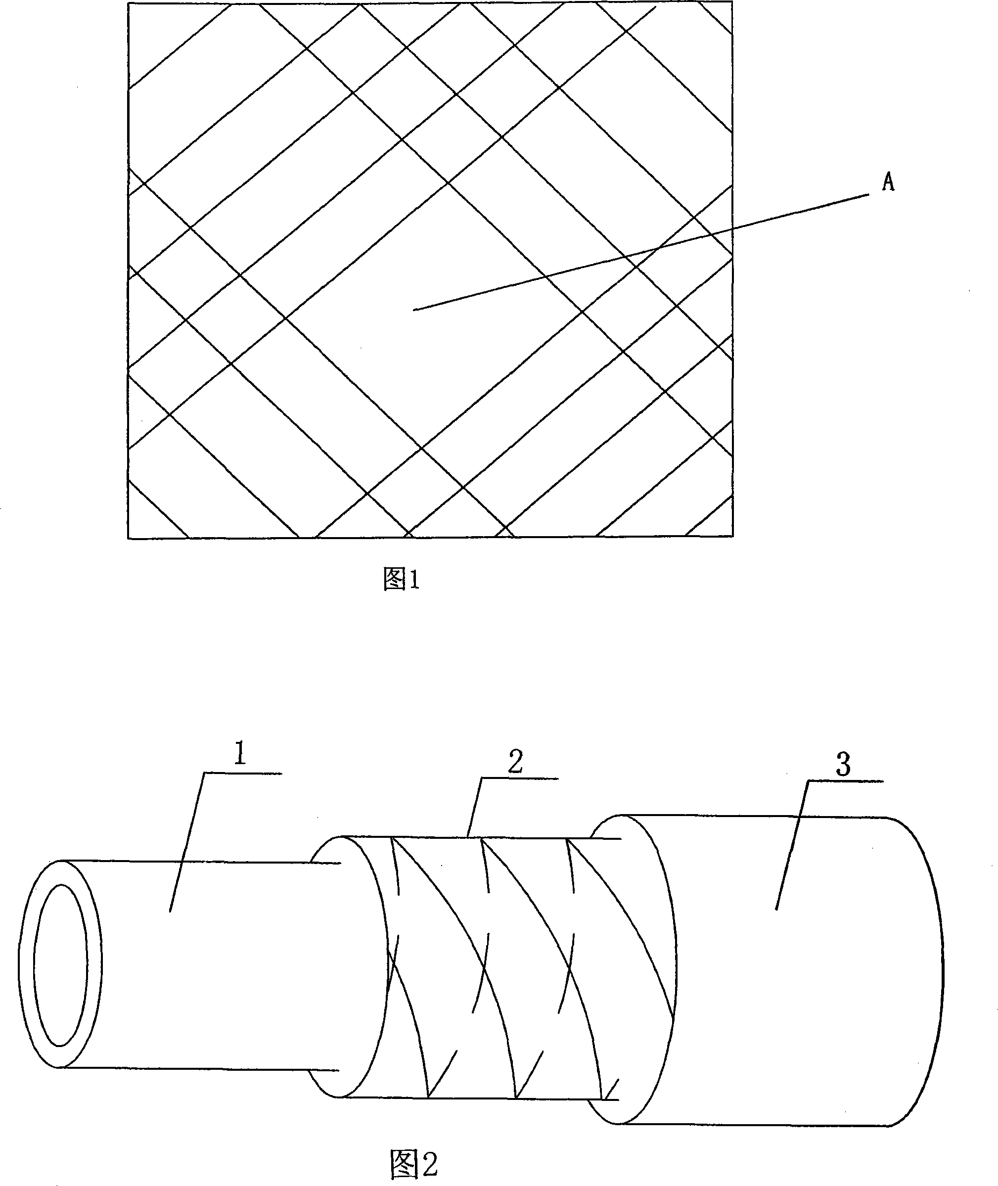 Metal mesh plastic composite pipe winded with reinforced structure and preparation method thereof