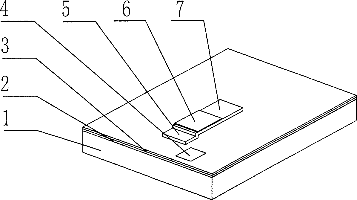 Bending cantilever beam executor and its making process