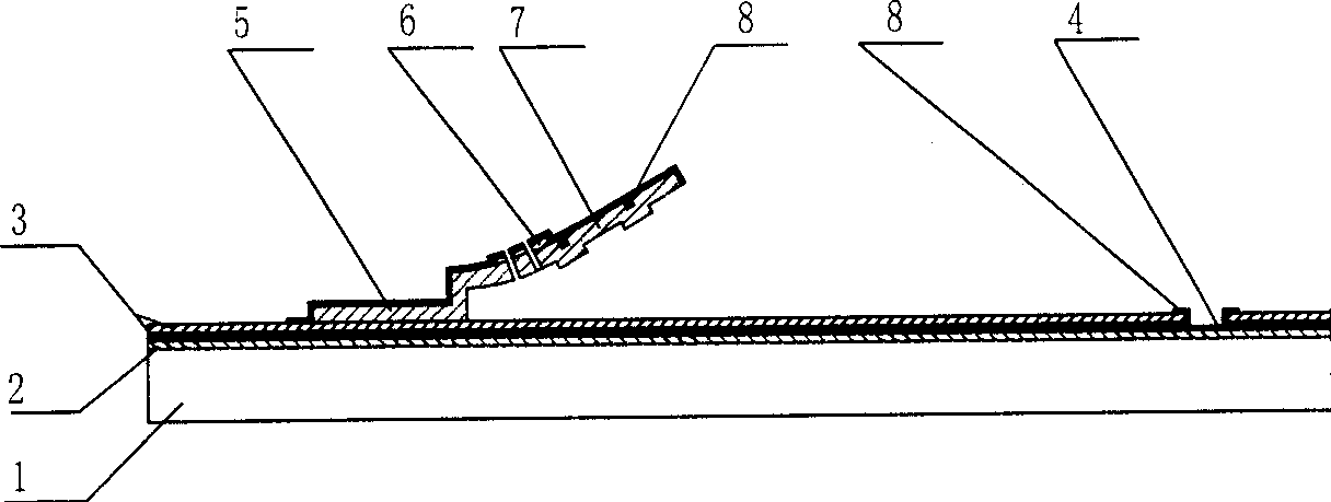 Bending cantilever beam executor and its making process