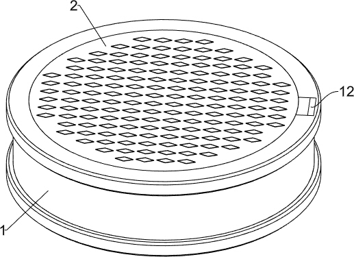 An intelligent electronic manhole cover with danger alarm function