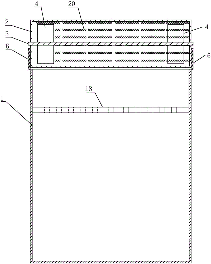 Air dust removal device for radiator and harvester