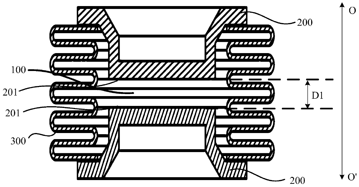 A gas discharge tube and overvoltage protection device