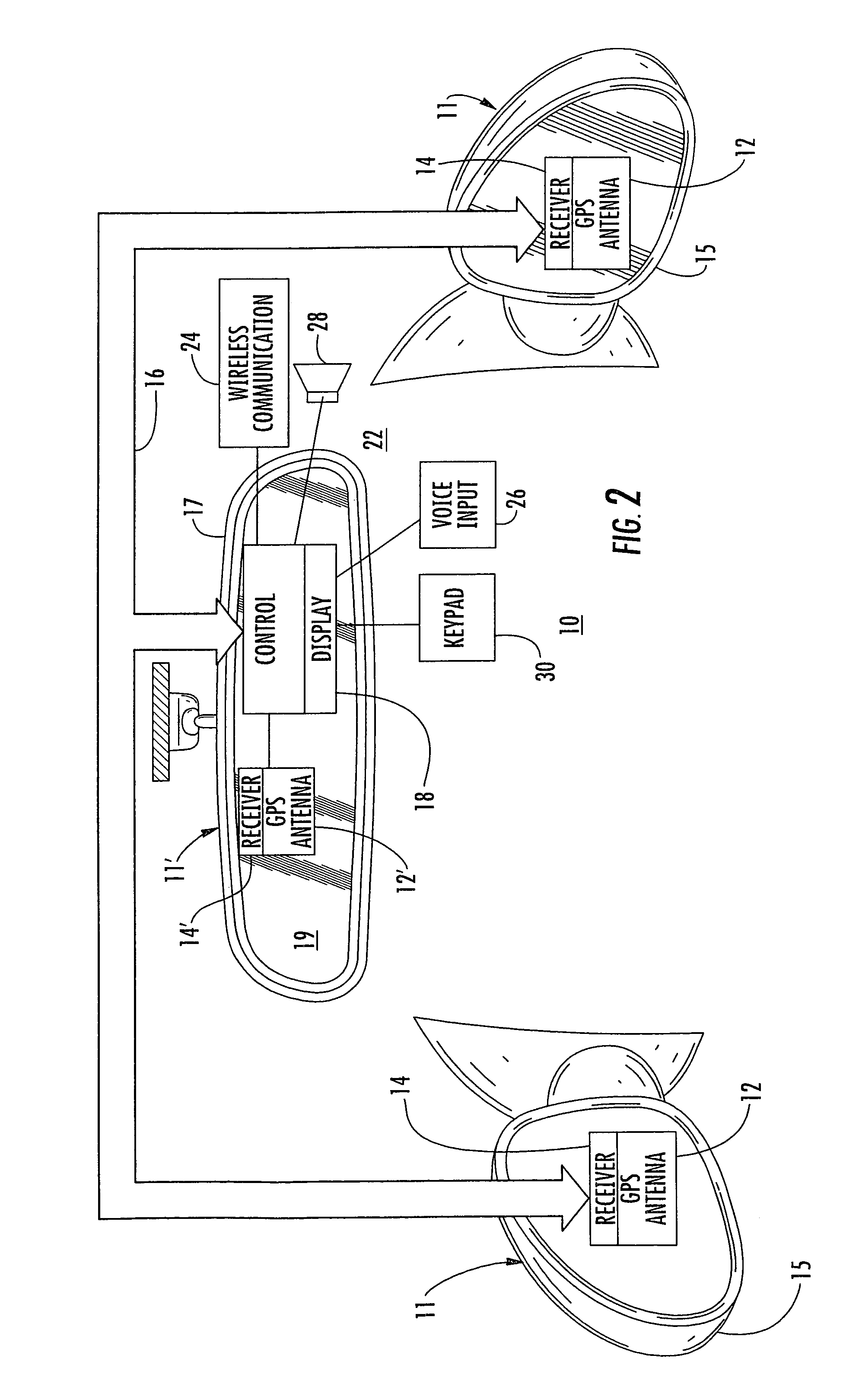 Navigation system for a vehicle