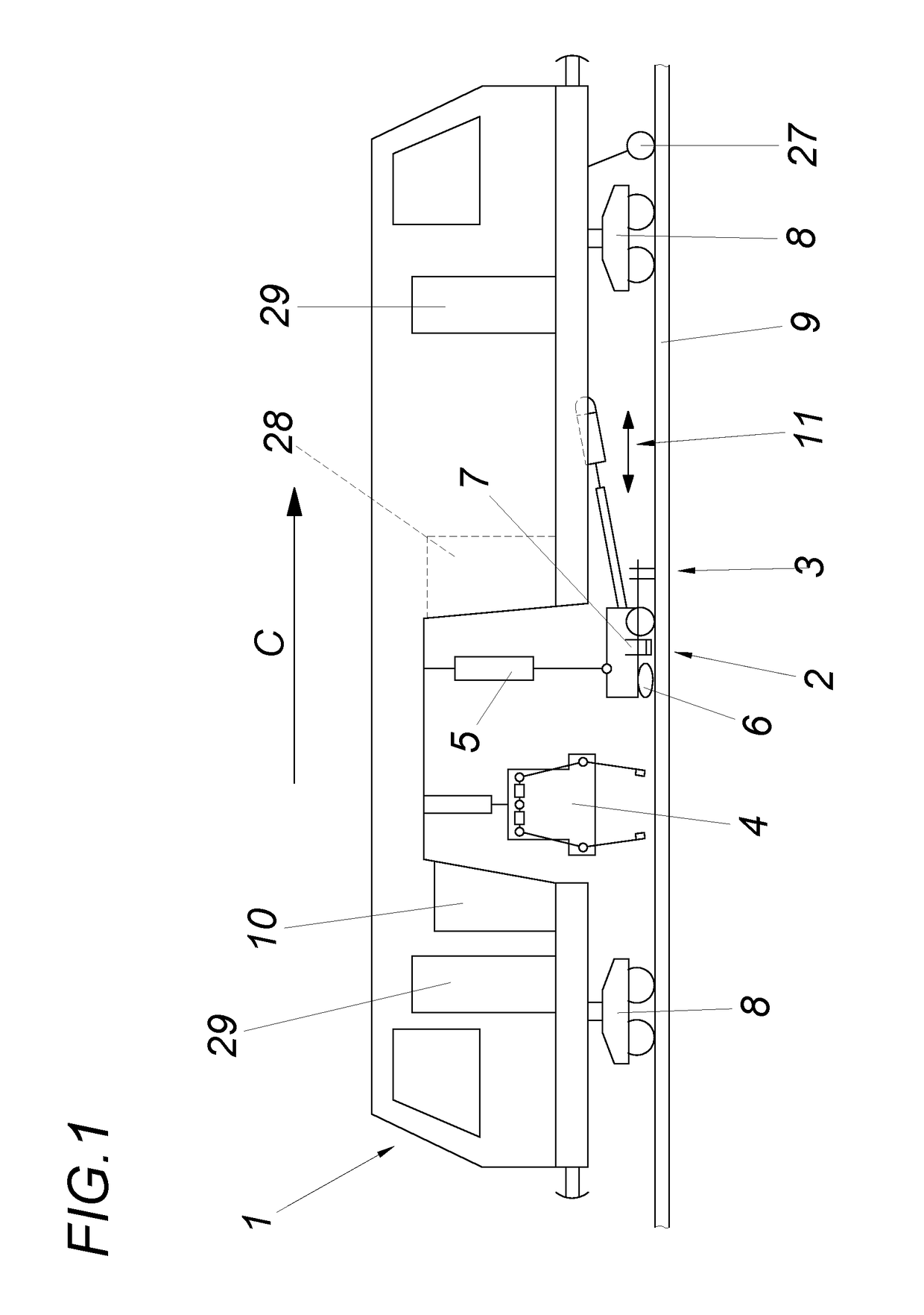 Method and device for compacting the ballast bed of a track