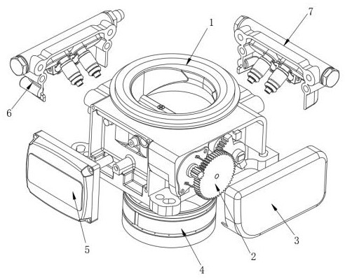 Electronic throttle valve body for electronic control fuel injection