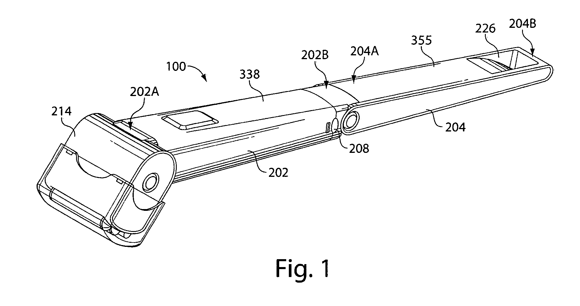 Integrated shaver and hair trimmer device with adjustable handle