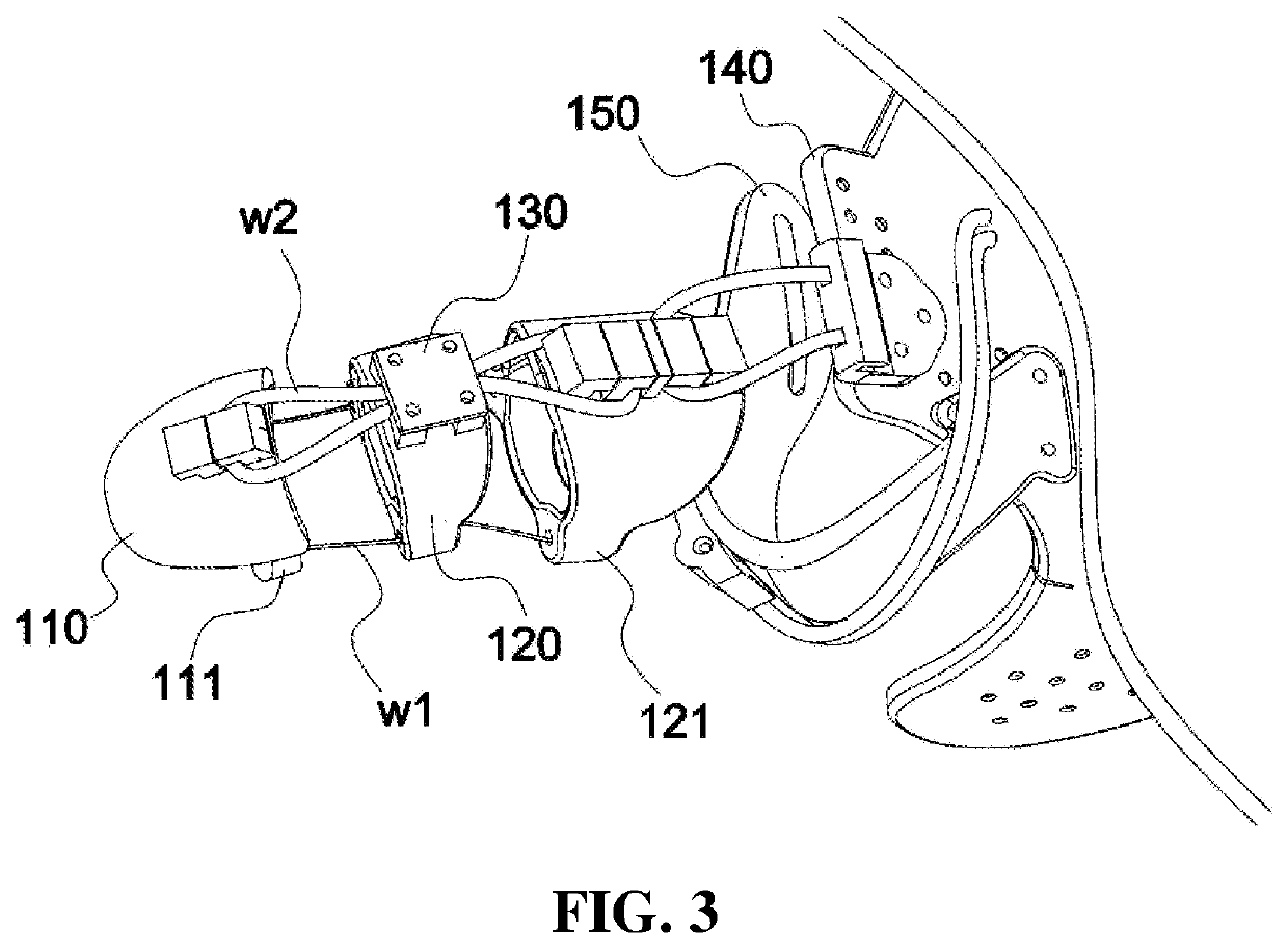 Exoskeleton glove-type artificial arm