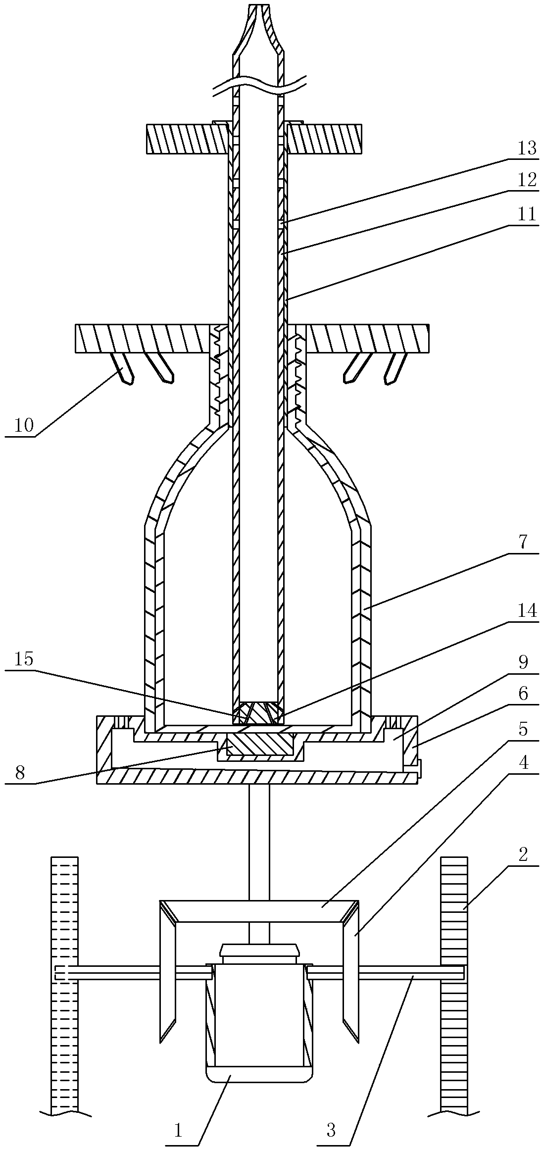 Glass bottle manufacturing device and application method thereof