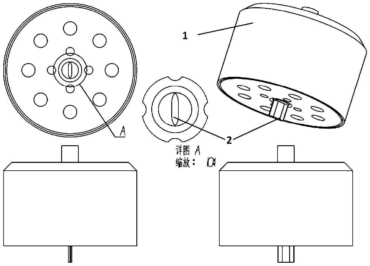 Rotor radial locking device and method of vertical take-off and landing aircraft