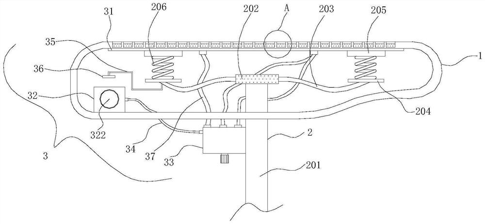 Pressing type waterproof shared bicycle saddle and using method