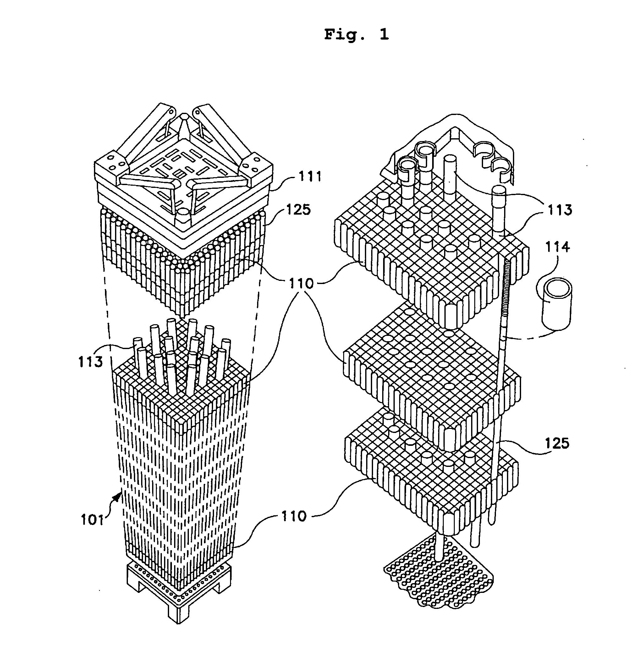 Spacer grid for nuclear reactor fuel assemblies