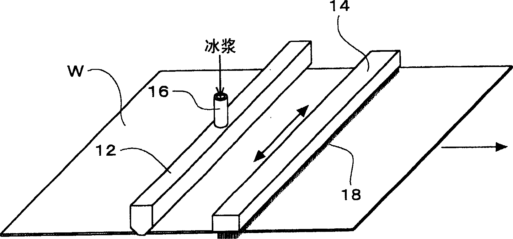 Method and device for treating base bored