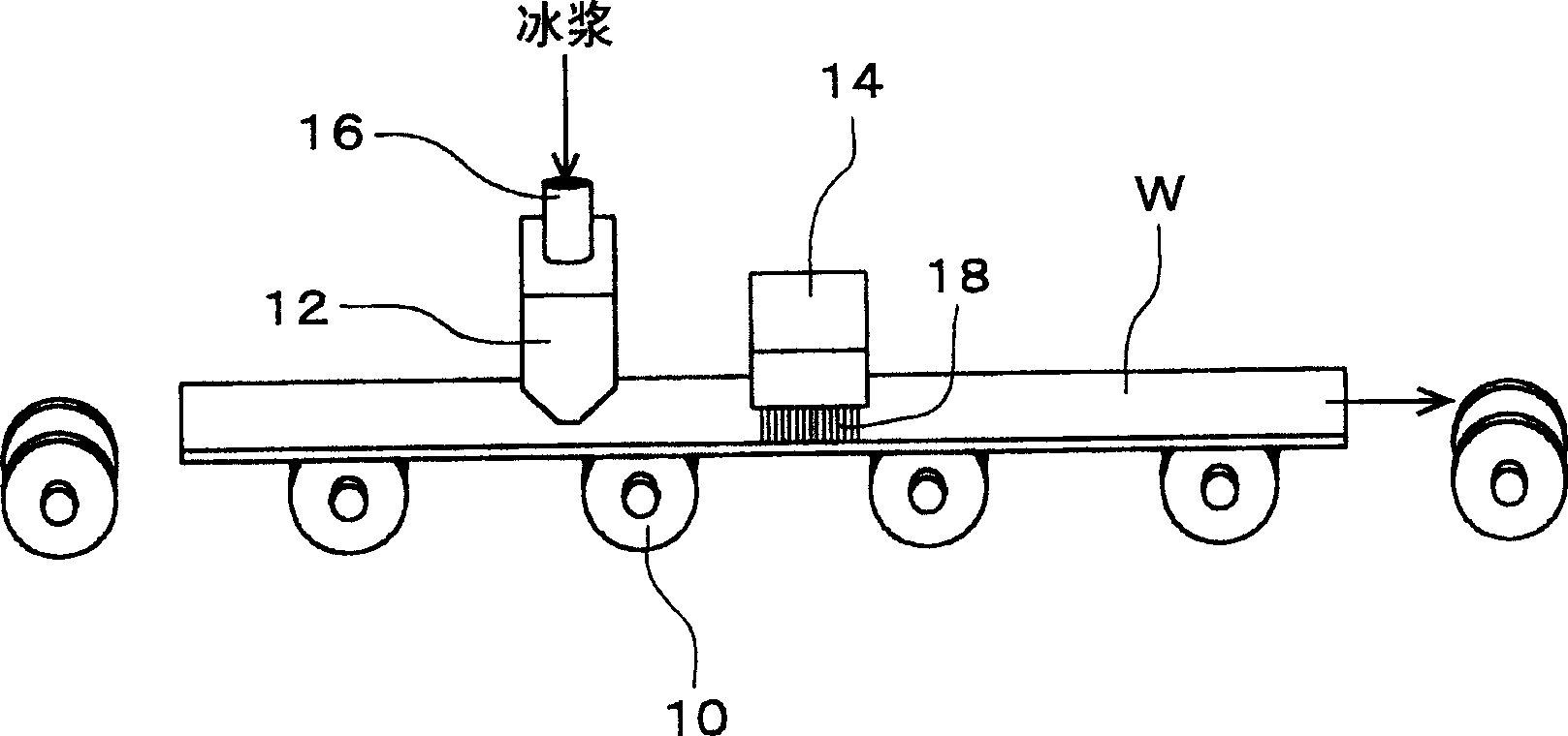 Method and device for treating base bored