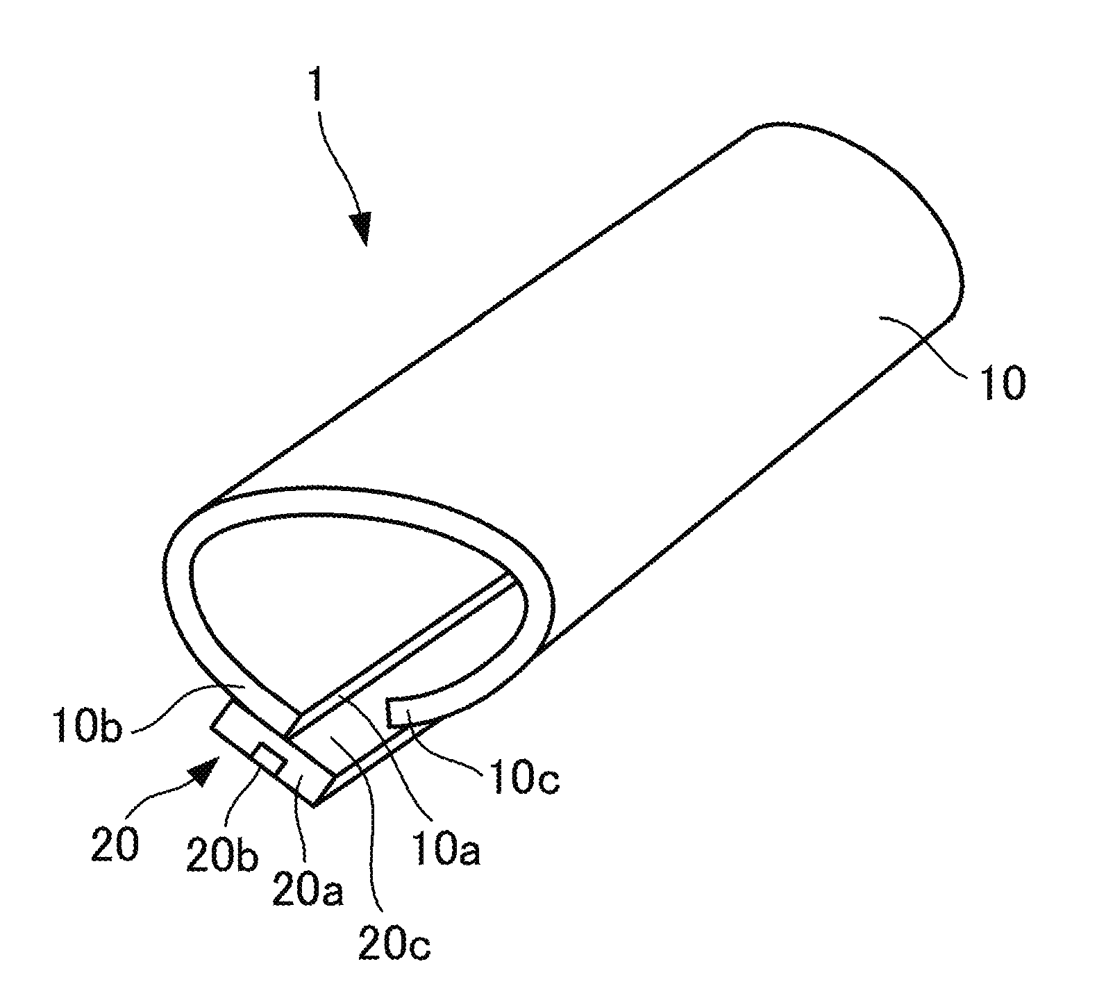 Heat-shrinkable slitted tube