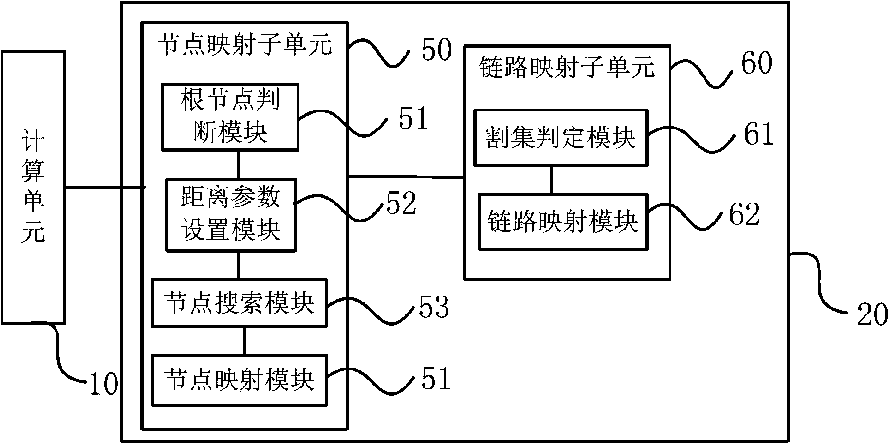 Virtual network mapping method and system based on cut set