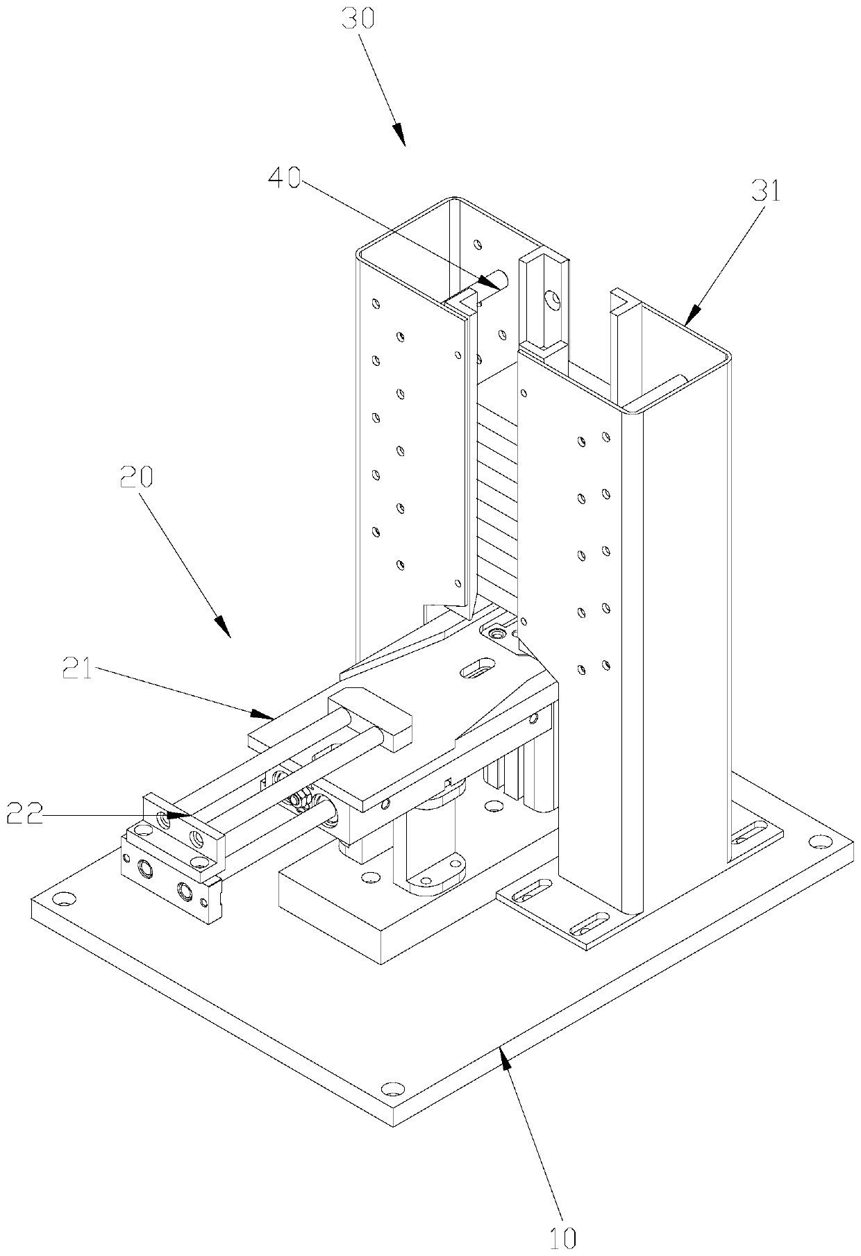 Vertical stacking and feeding device