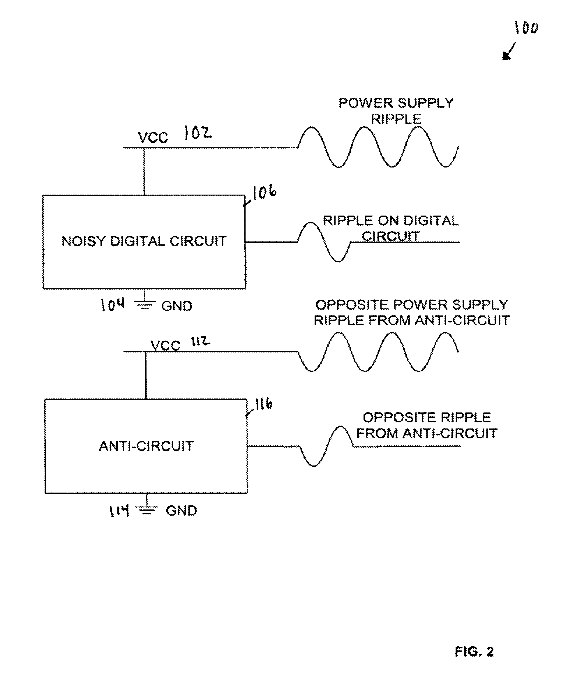 System for noise reduction in circuits