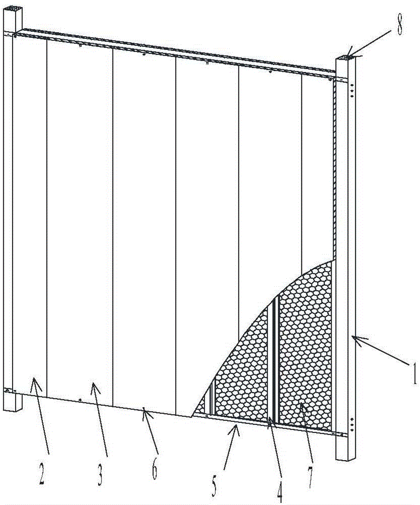 All-prefabricated rapid assembly type light-steel-keel load-bearing composite wall