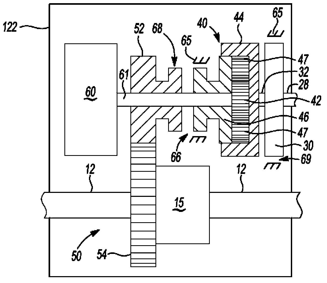 Hybrid vehicle with electric transmission and electric drive module