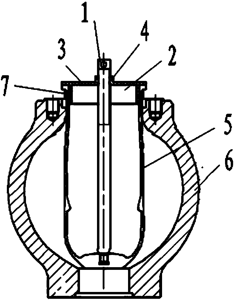 Assembly tool and assembly method for air dome airbag