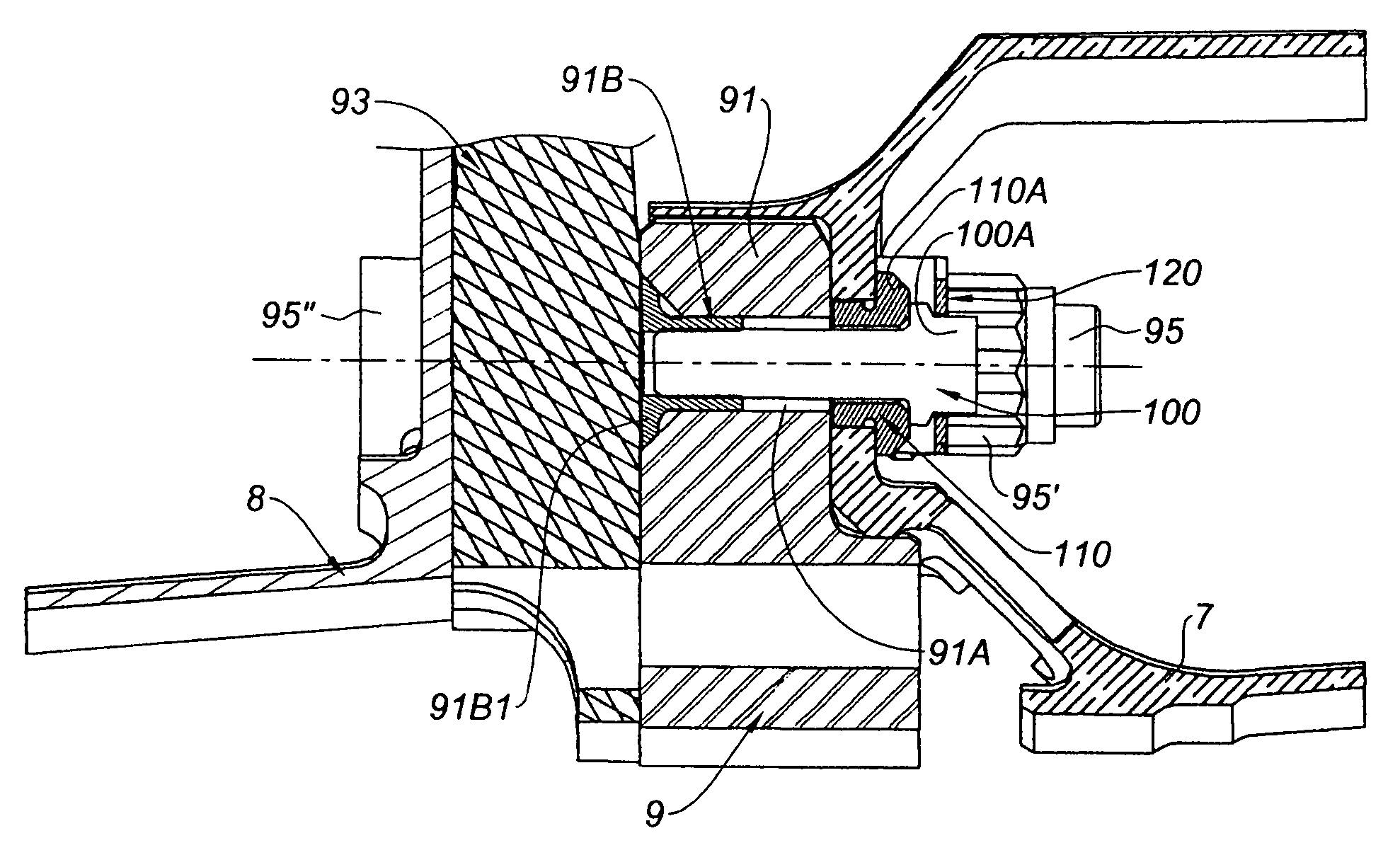 Assembly of a labyrinthe seal support on a turbine machine rotor