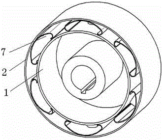 Elastic supporting rolling wheel