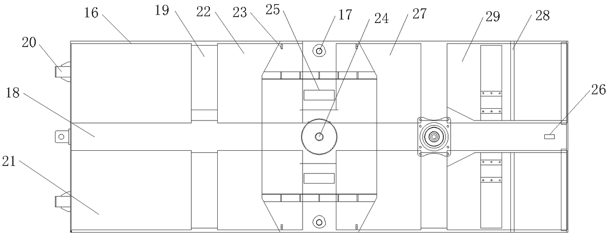 Railway flatcar for concrete beam transportation