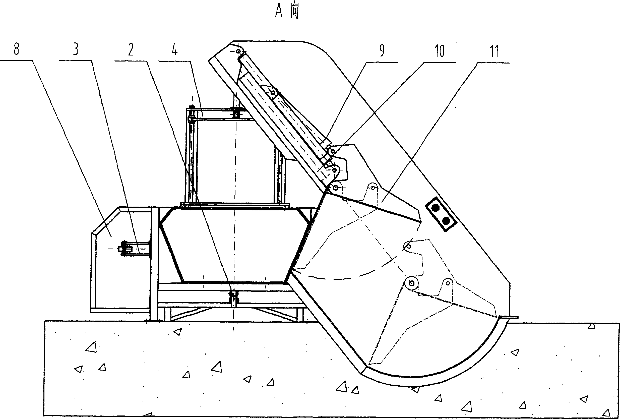 Combined garbage transit station