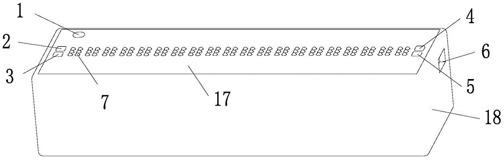 Layered electromagnetic braille display device and braille reader