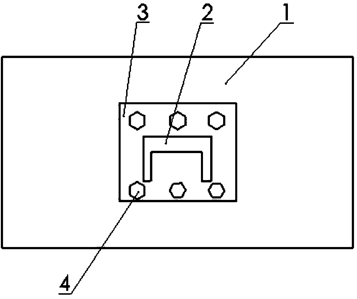 Connection structure of concrete steel column and profile steel