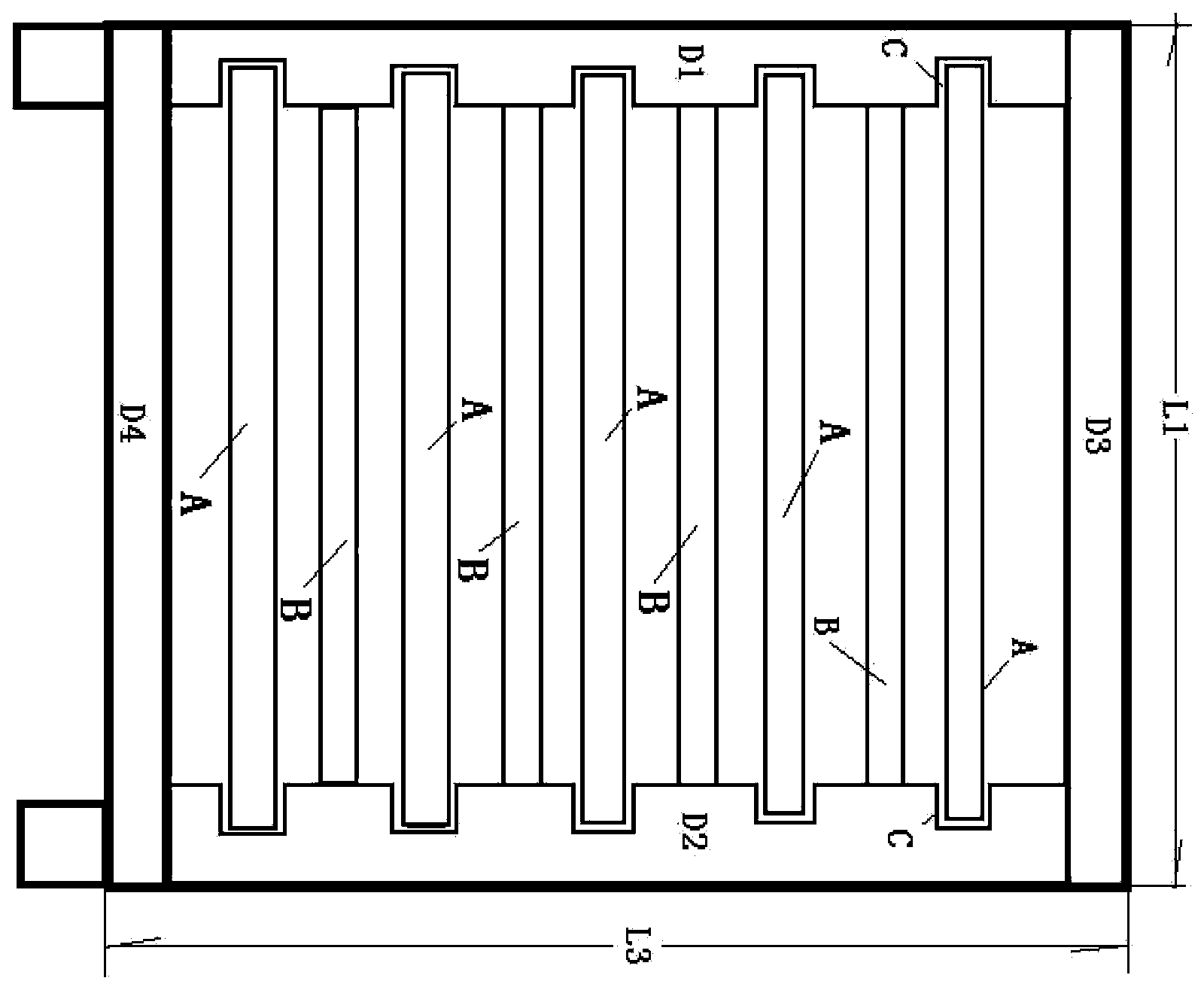 Horizontal-grate barrier-free matured silkworm mounting device