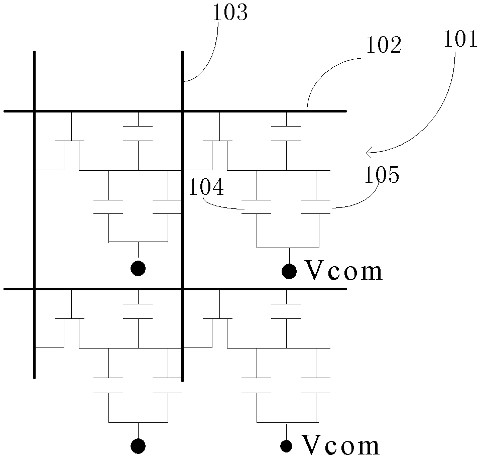 Liquid crystal display panel and its voltage control method