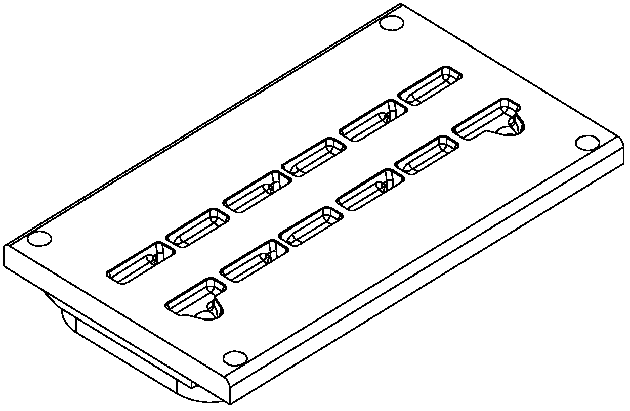 Novel molding mechanism for storage battery busbar